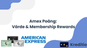 Amex Poäng: Värde & Membership Rewards