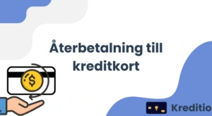Återbetalning till kreditkort