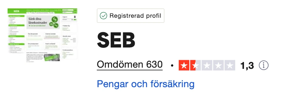 SEB Selected Omdöme